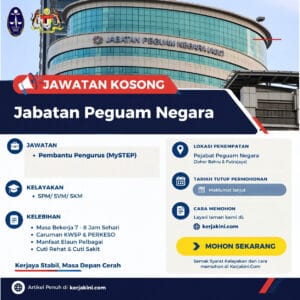 Jawatan Kosong Jabatan Peguam Negara (MySTEP) 2026_Oktober