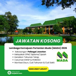 Jawatan Kosong MADA 2026_Lembaga Kemajuan Pertanian Muda_September