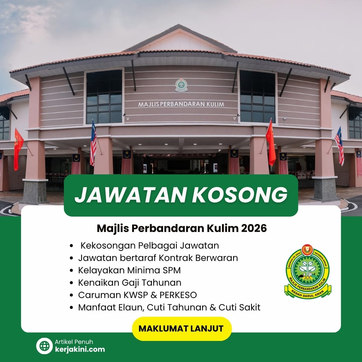 Jawatan Kosong Majlis Perbandaran Kulim Kedah 2026_September