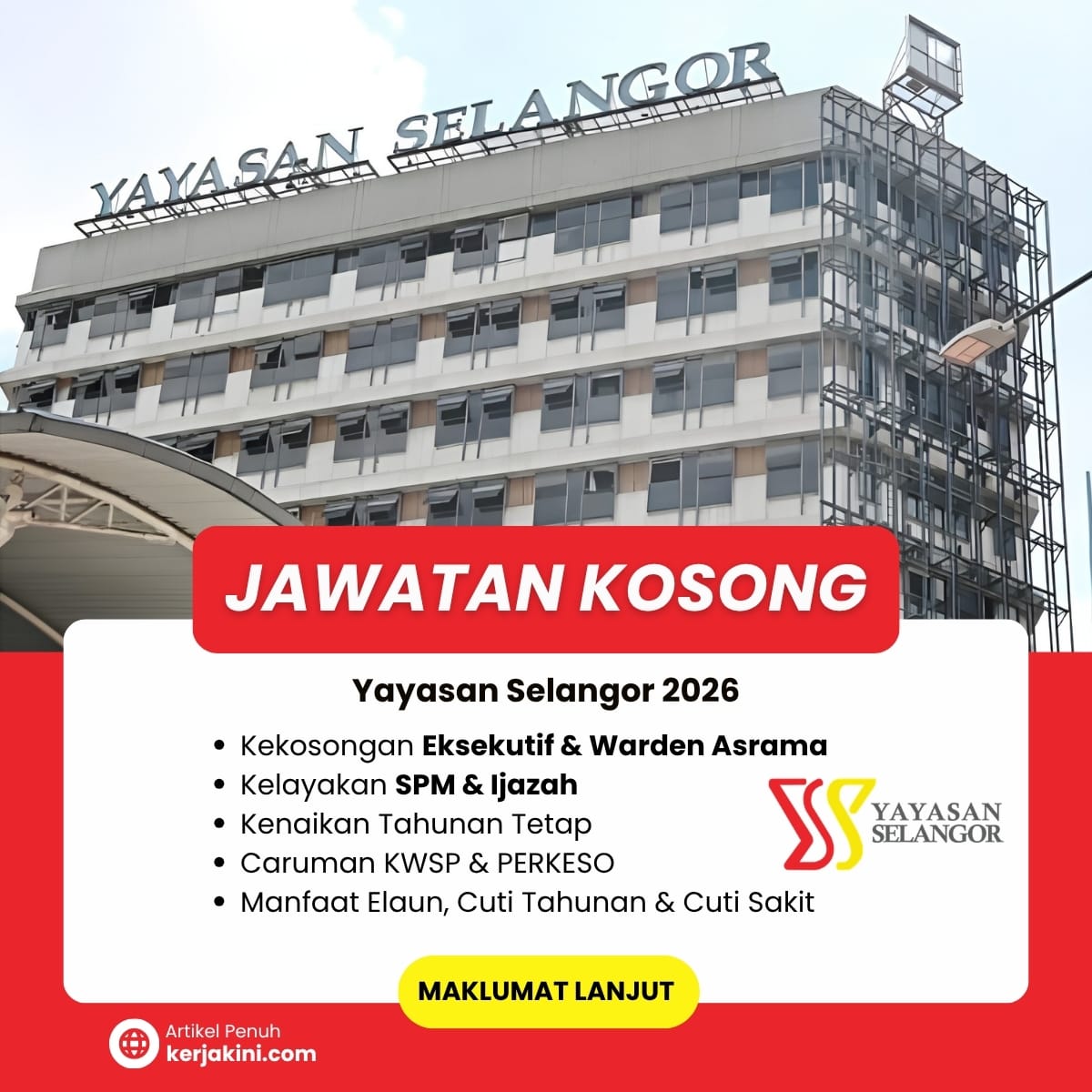 Jawatan Kosong Yayasan Selangor 2026_September