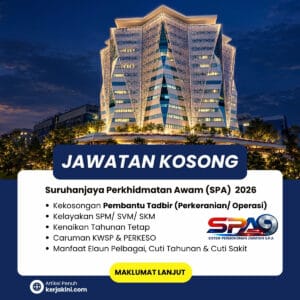 Jawatan Kosong Pembantu Tadbir SPA 2026_OKTOBER