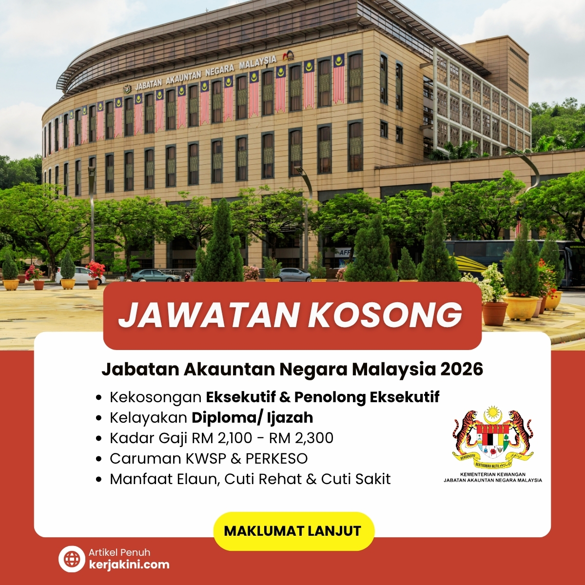 Jawatan Kosong Jabatan Akauntan Negara Malaysia 2026 _Oktober
