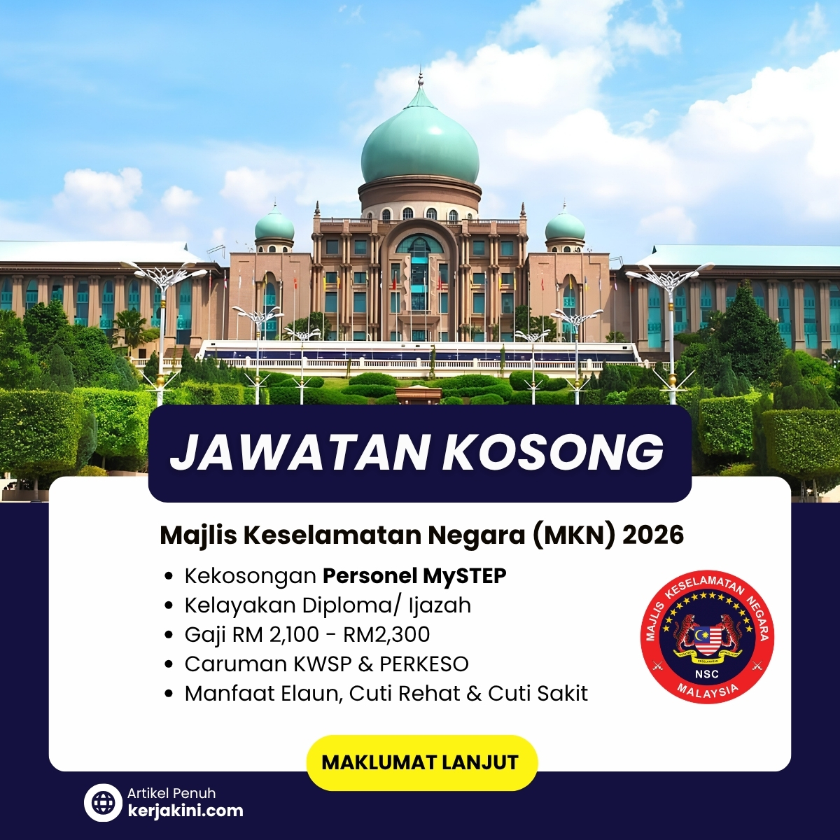 Jawatan Kosong Majlis Keselamatan Negara 2026 _MySTEP Diploma_Ijazah