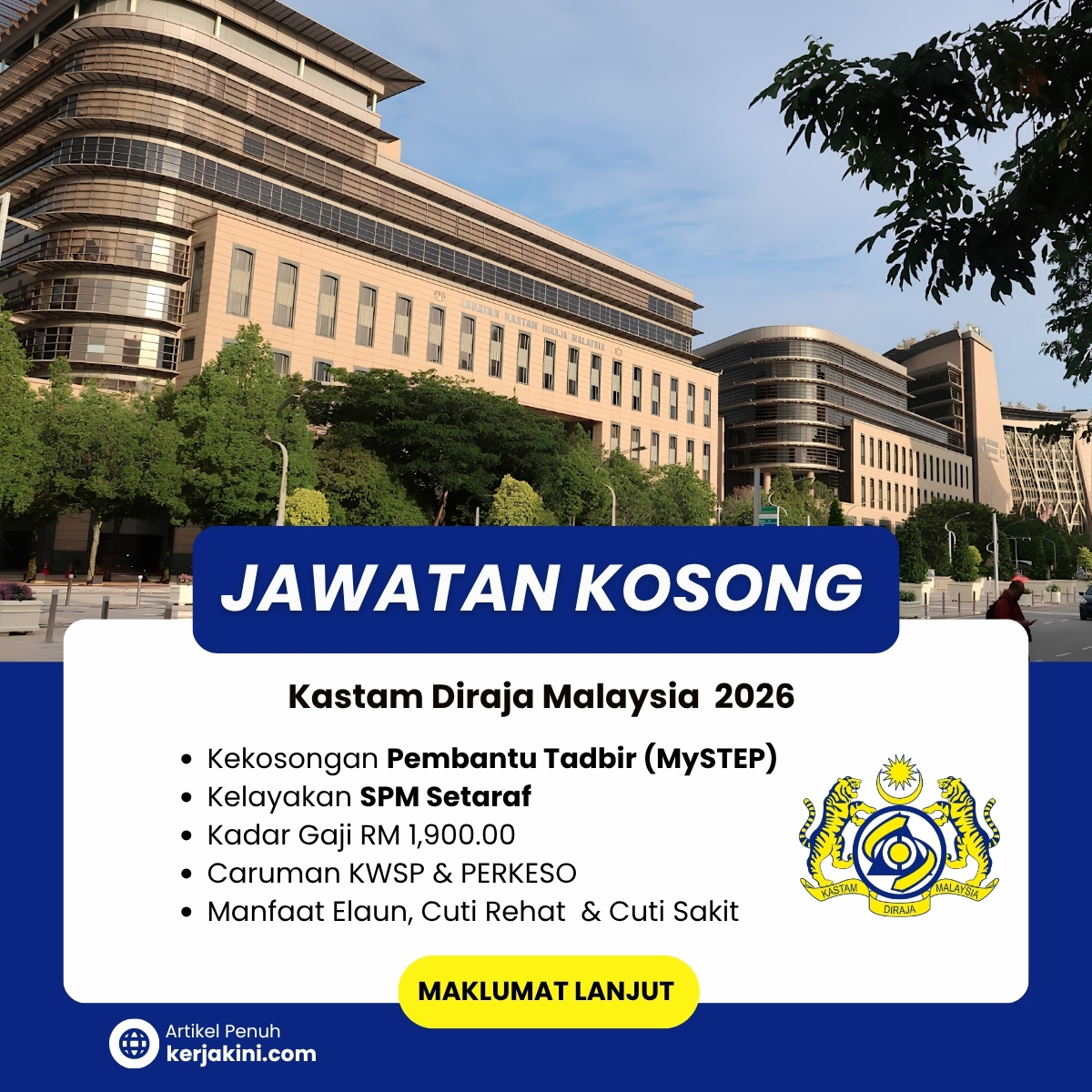 Jawatan Kosong Personel MySTEP Kastam 2026 _ Oktober